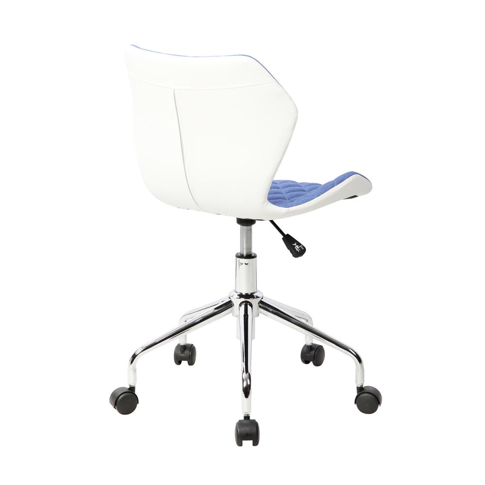 Techni Mobili Modern Height Adjutable Office Task Chair, Blue. Picture 3