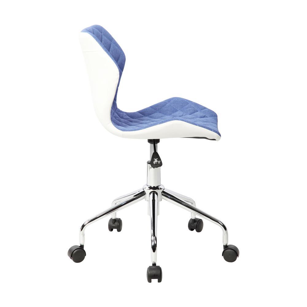 Techni Mobili Modern Height Adjutable Office Task Chair, Blue. Picture 4