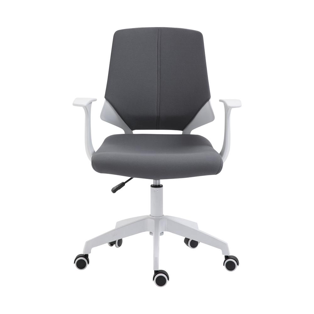 Techni Mobili Height Adjustable Mid Back Office Chair, Grey. Picture 2