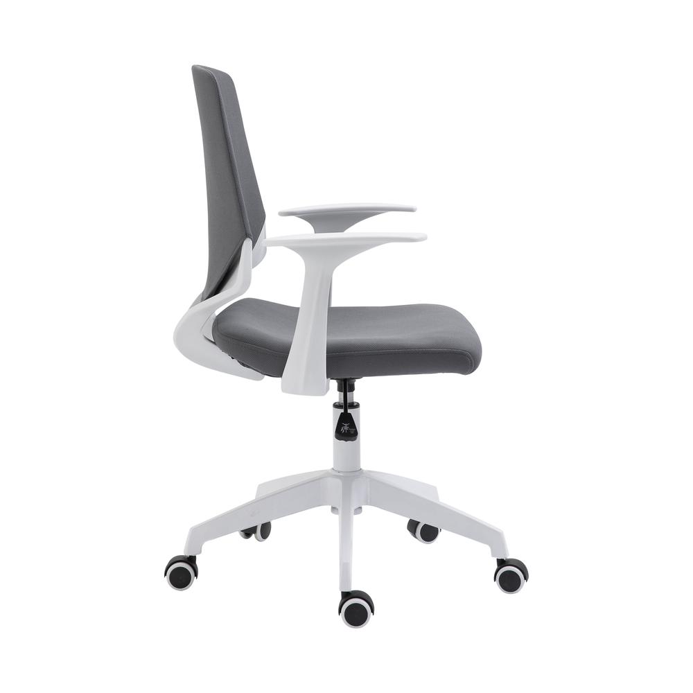 Techni Mobili Height Adjustable Mid Back Office Chair, Grey. Picture 4