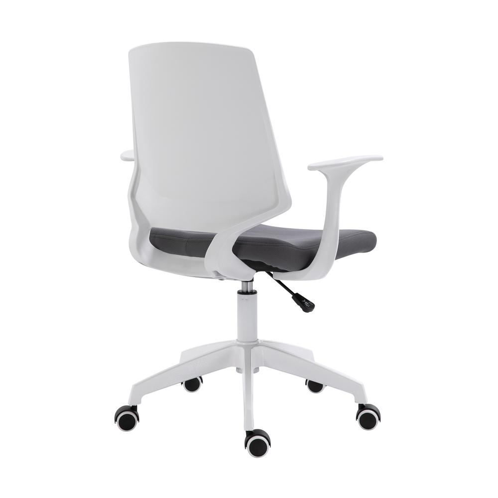 Techni Mobili Height Adjustable Mid Back Office Chair, Grey. Picture 8
