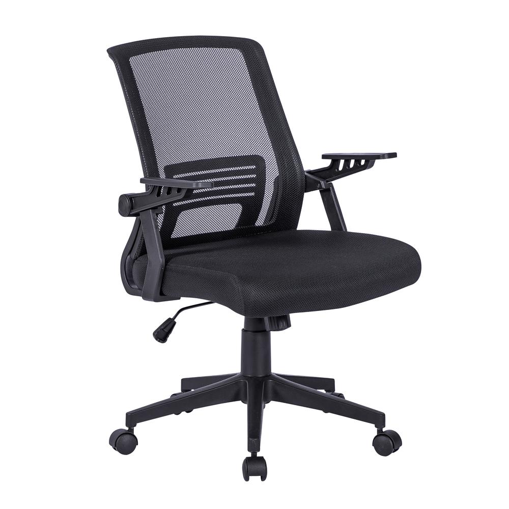 Techni Mobili Ergonomic Office Mesh Chair, Black. Picture 1