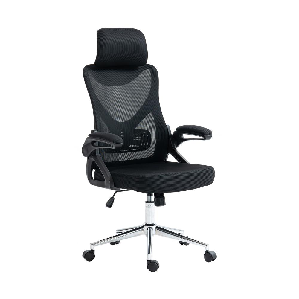 Office Chair with Lumbar Support & Adjustable Headrest. Picture 9