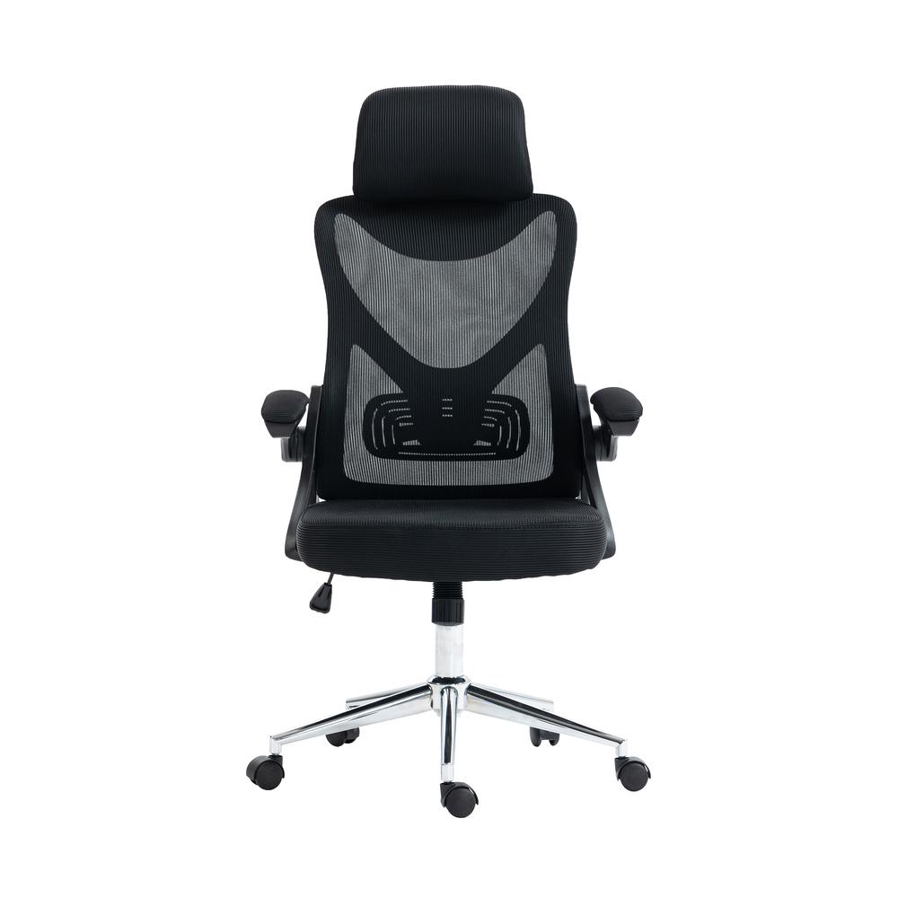 Office Chair with Lumbar Support & Adjustable Headrest. Picture 3