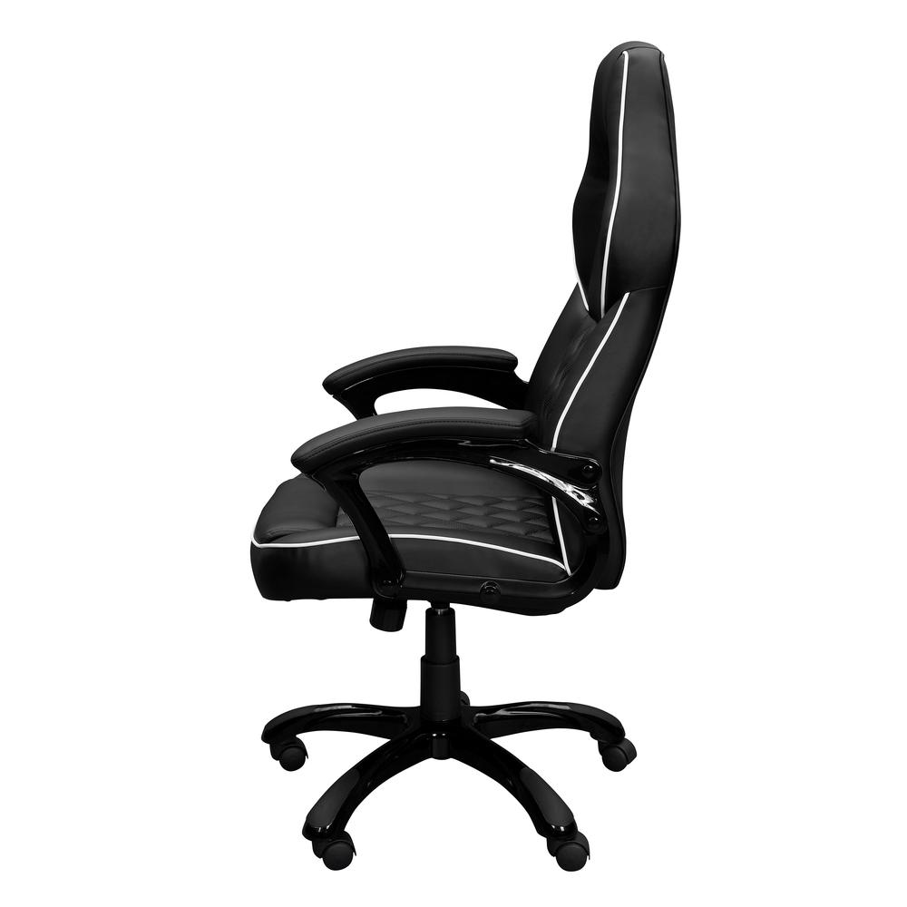 High Back Executive Sport Race Office Chair. Color: Black. Picture 3