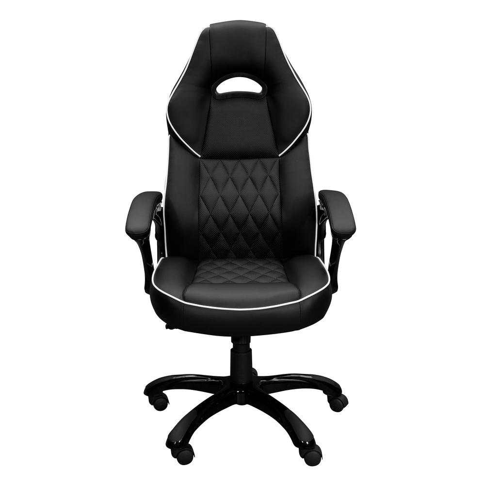 High Back Executive Sport Race Office Chair. Color: Black. Picture 4
