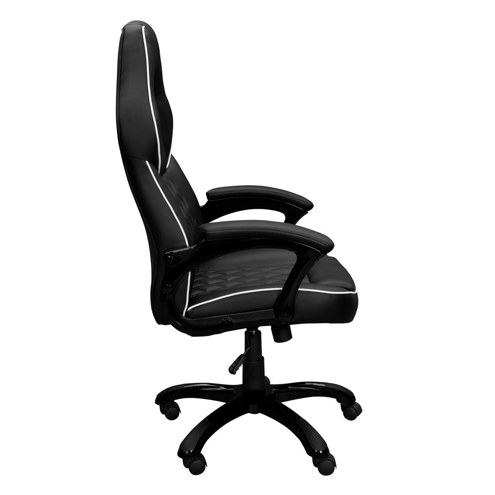High Back Executive Sport Race Office Chair. Color: Black. Picture 6