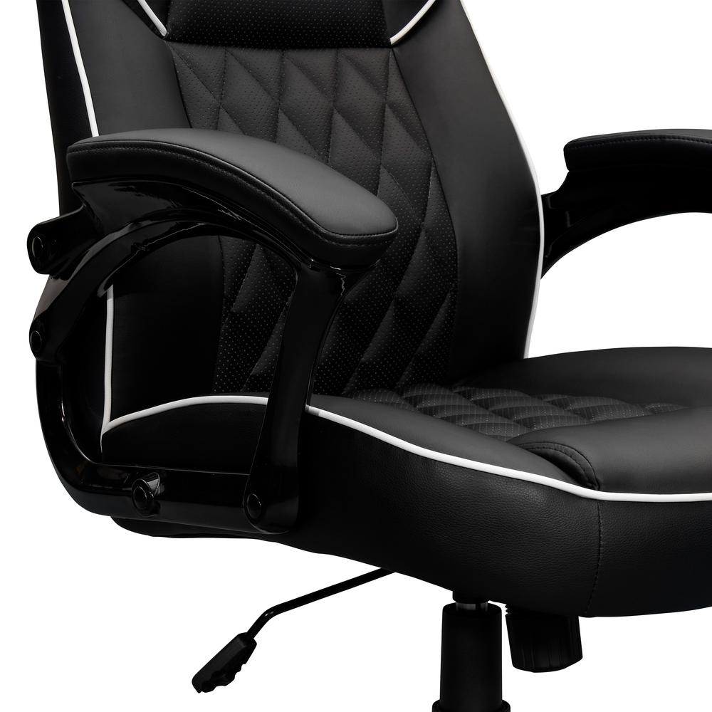High Back Executive Sport Race Office Chair. Color: Black. Picture 11