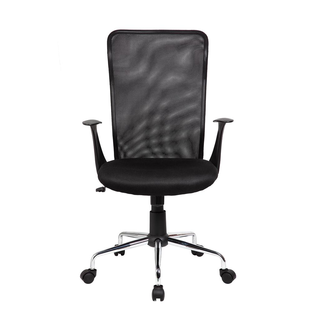 Medium Back Mesh Assistant Office Chair. Color: Black. Picture 2