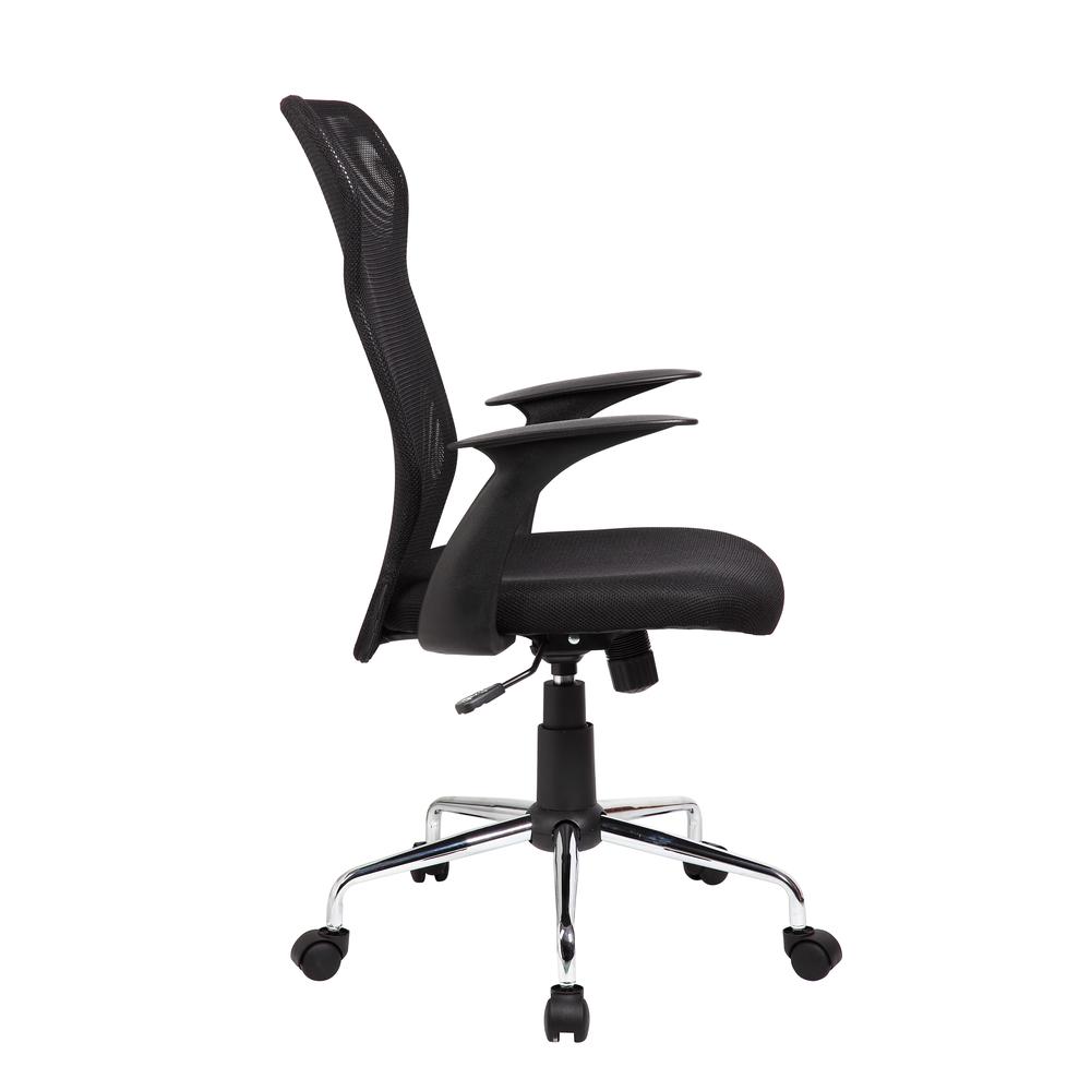 Medium Back Mesh Assistant Office Chair. Color: Black. Picture 4
