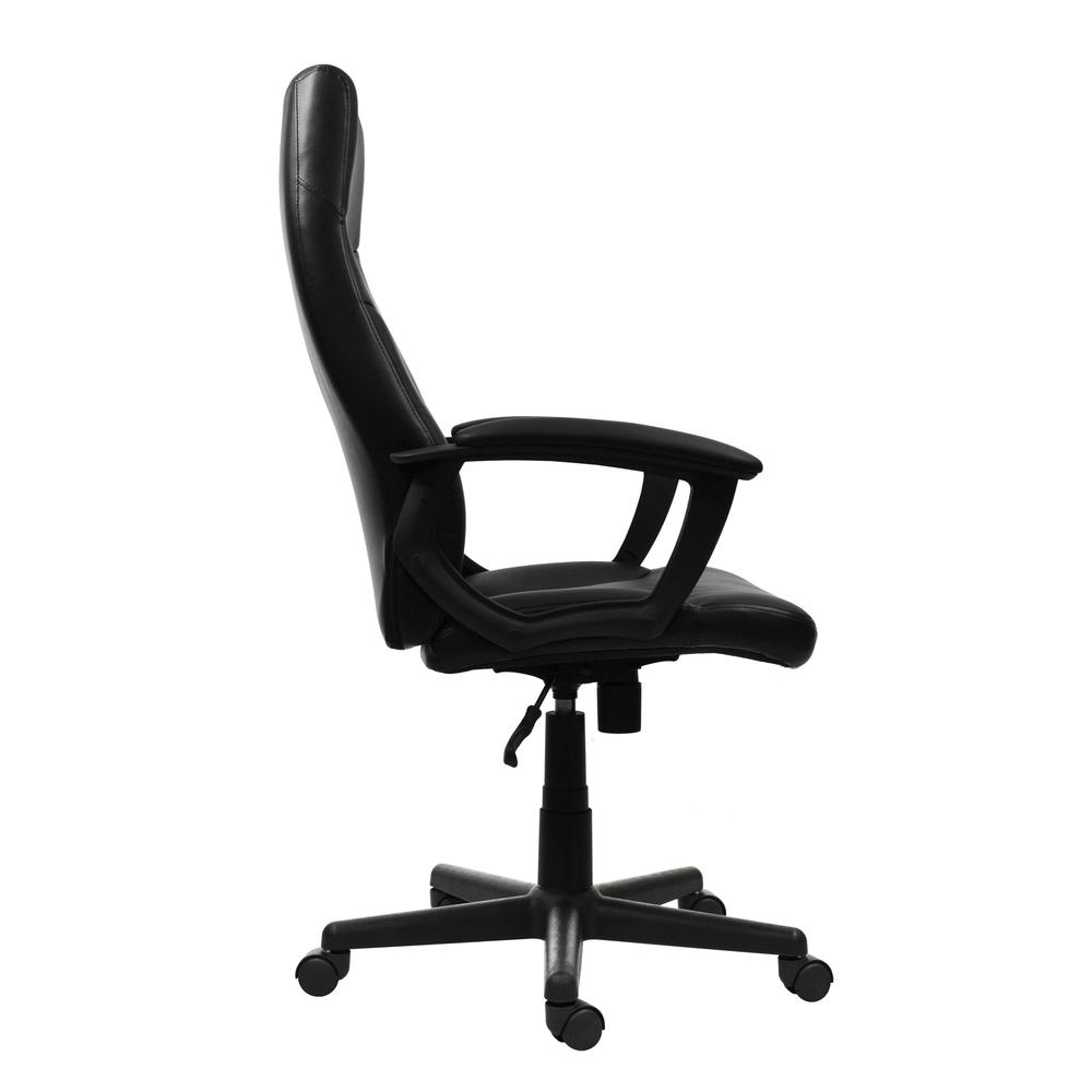 Medium Back Executive Office Chair. Color: Black. Picture 3