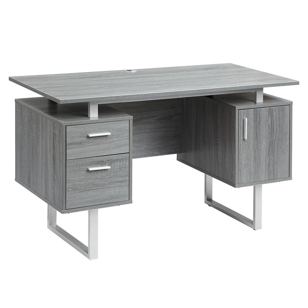 Modern Office Desk with Storage. Picture 1