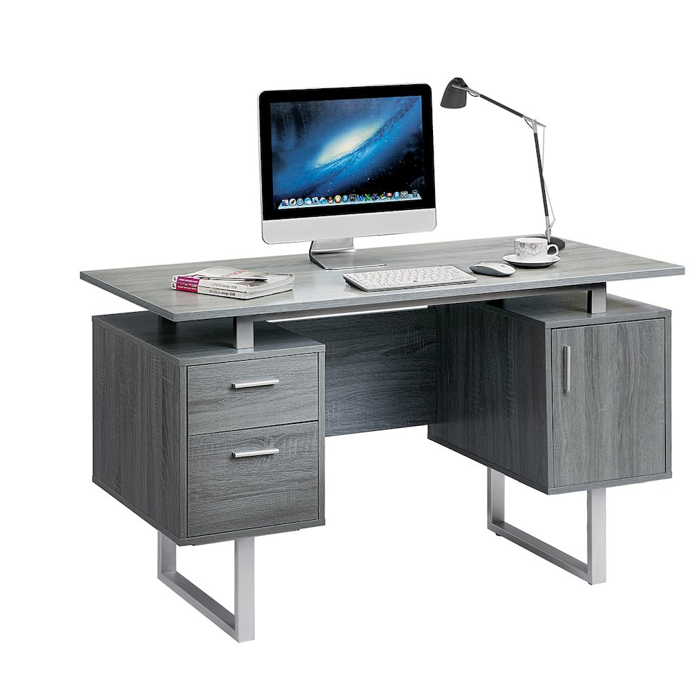 Modern Office Desk with Storage. Picture 2