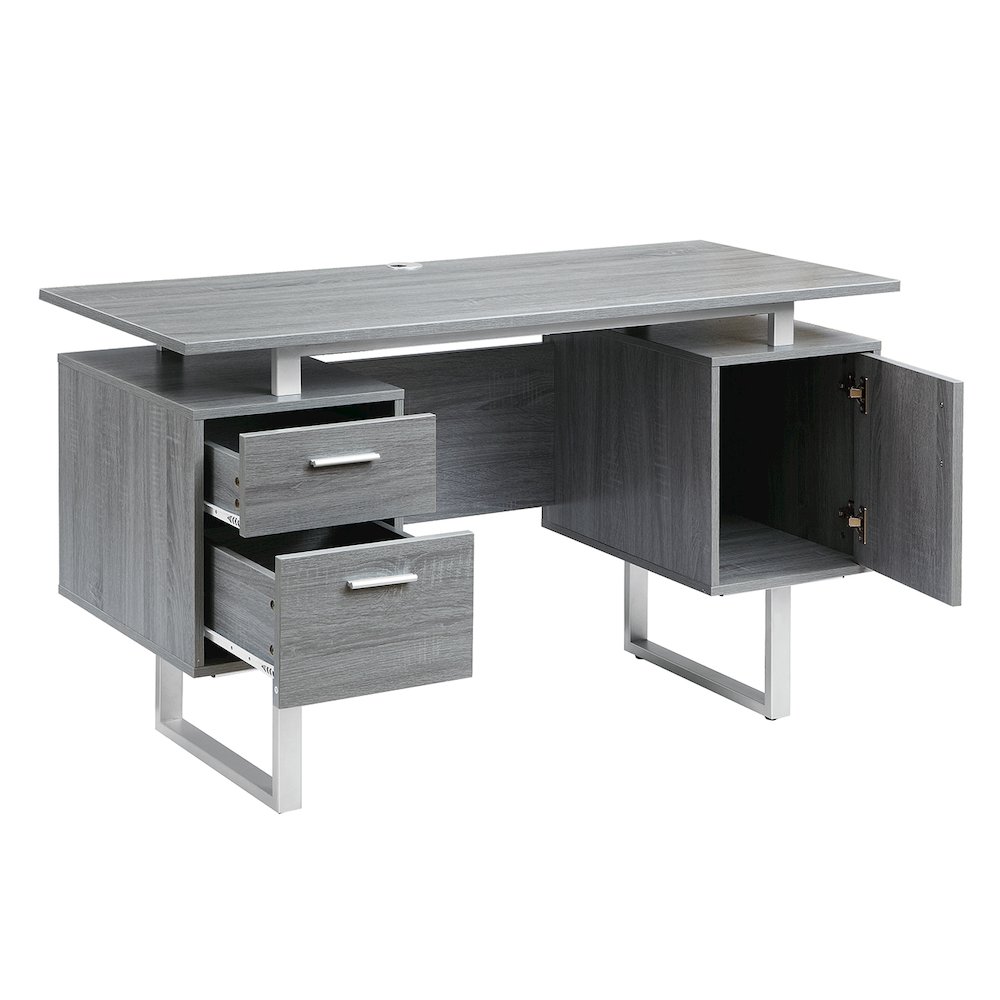 Modern Office Desk with Storage. Picture 4