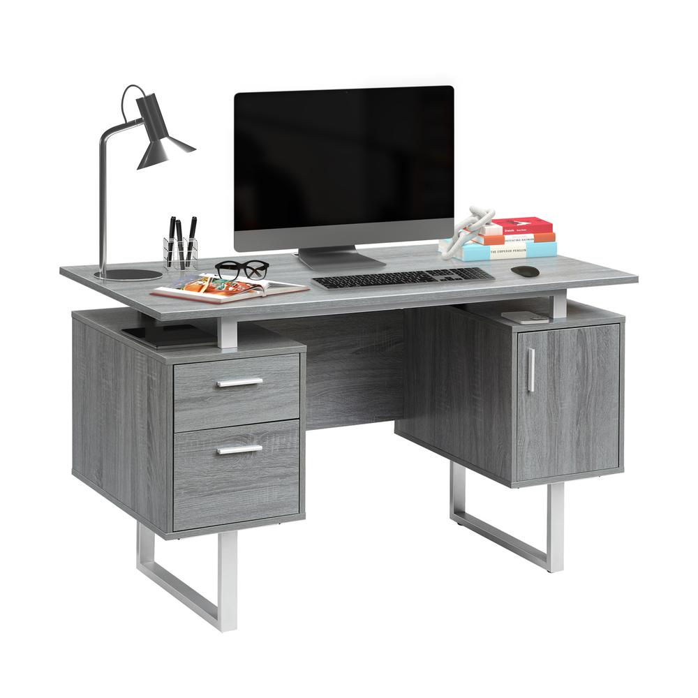 Modern Office Desk with Storage. Picture 3
