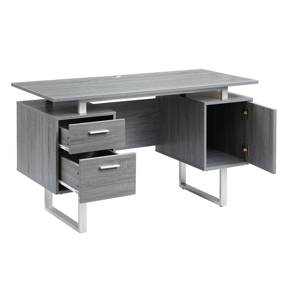 Modern Office Desk with Storage. Picture 6