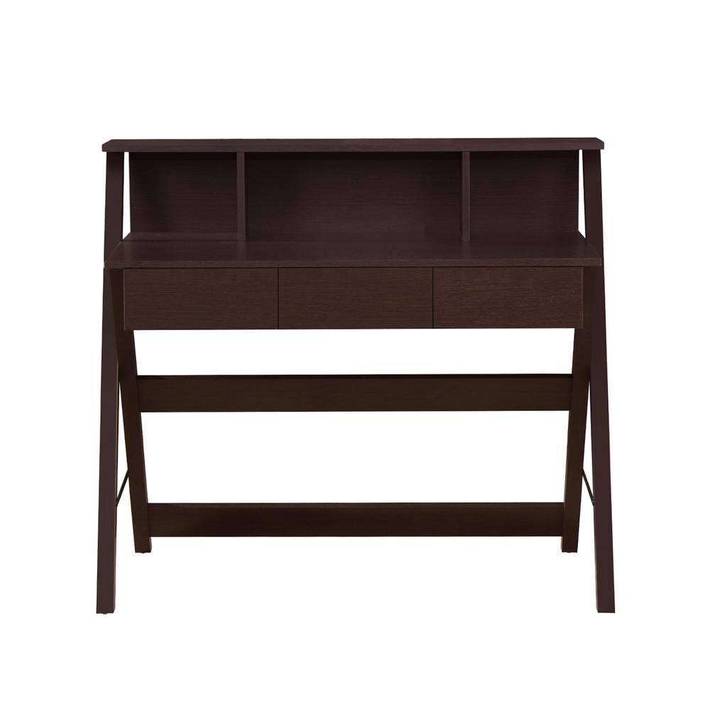 Writing Desk with Storage. Color: Wenge. Picture 5