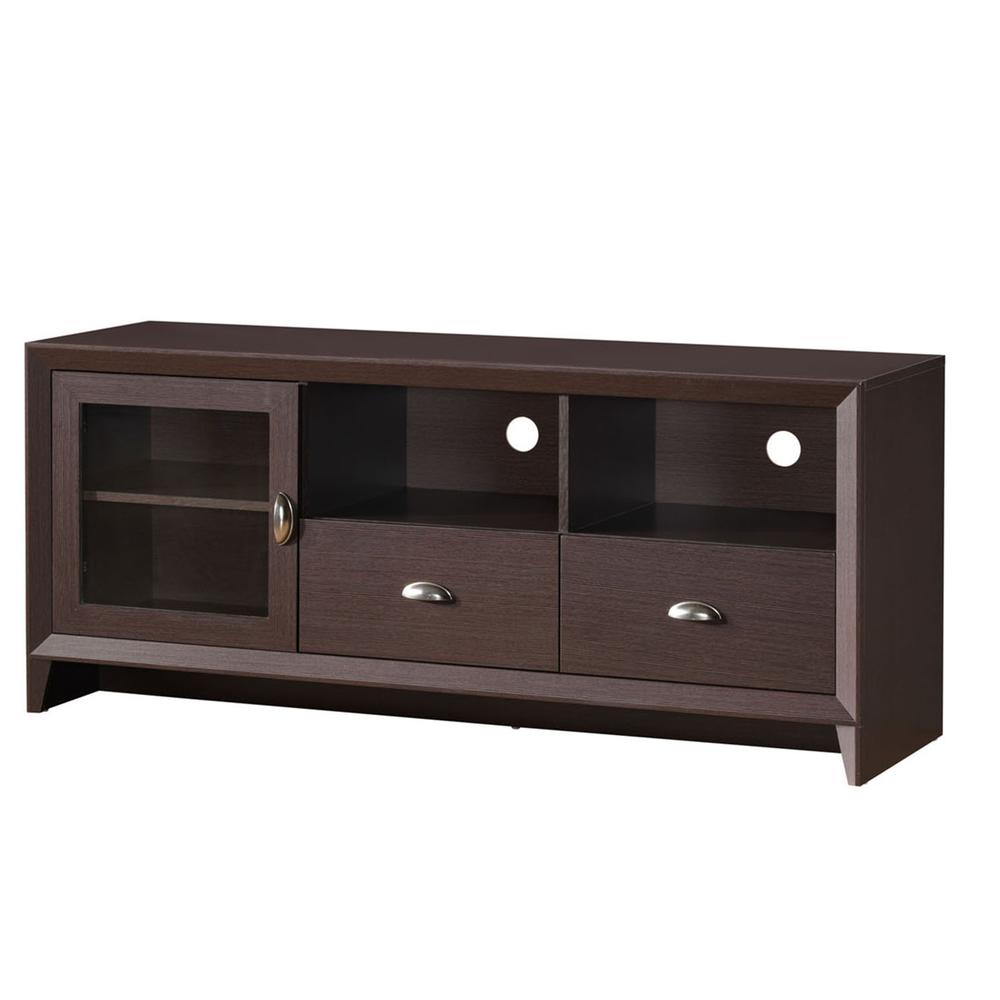 Techni Mobili Modern TV Stand with Storage for TVs Up To 60", Wenge. Picture 1