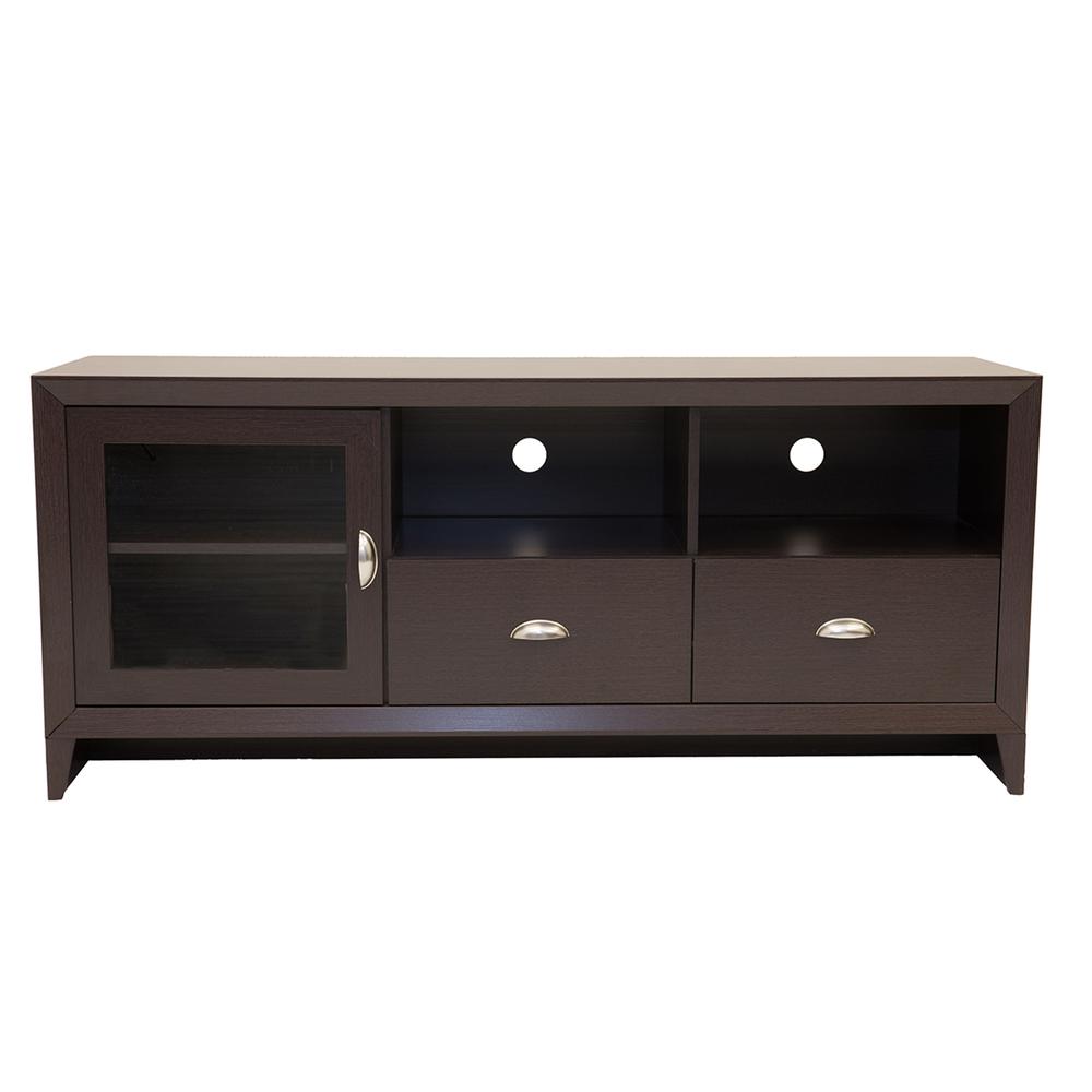 Techni Mobili Modern TV Stand with Storage for TVs Up To 60", Wenge. Picture 5