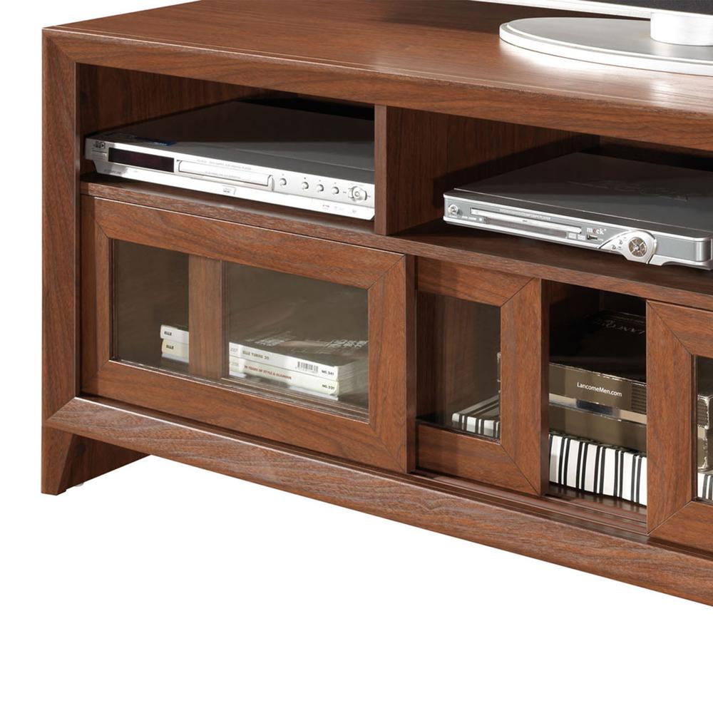 Modern TV Stand with Storage For TVs Up To 65" . Color: Hickory. Picture 5