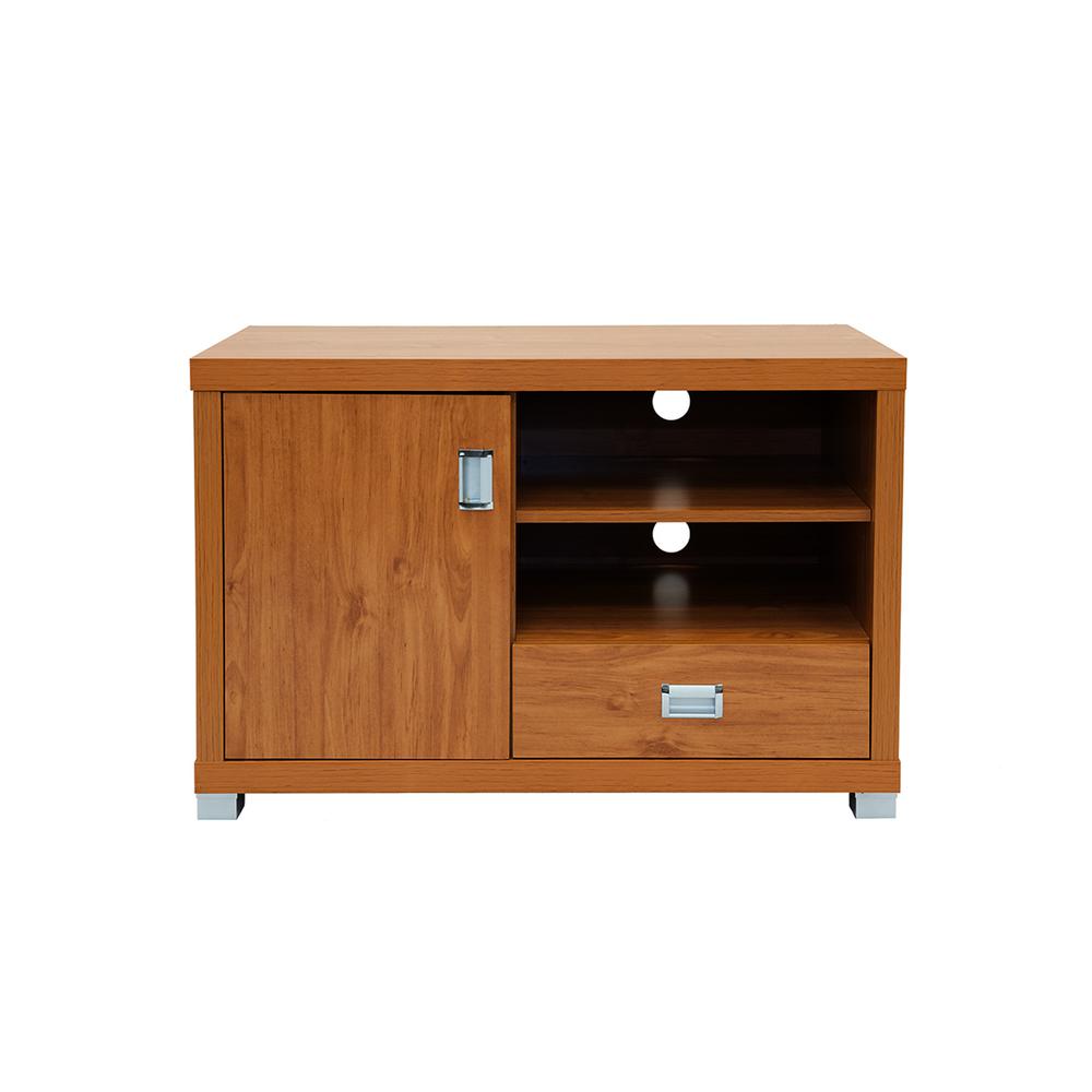 TV Stand with Storage. Color: Maple. Picture 2