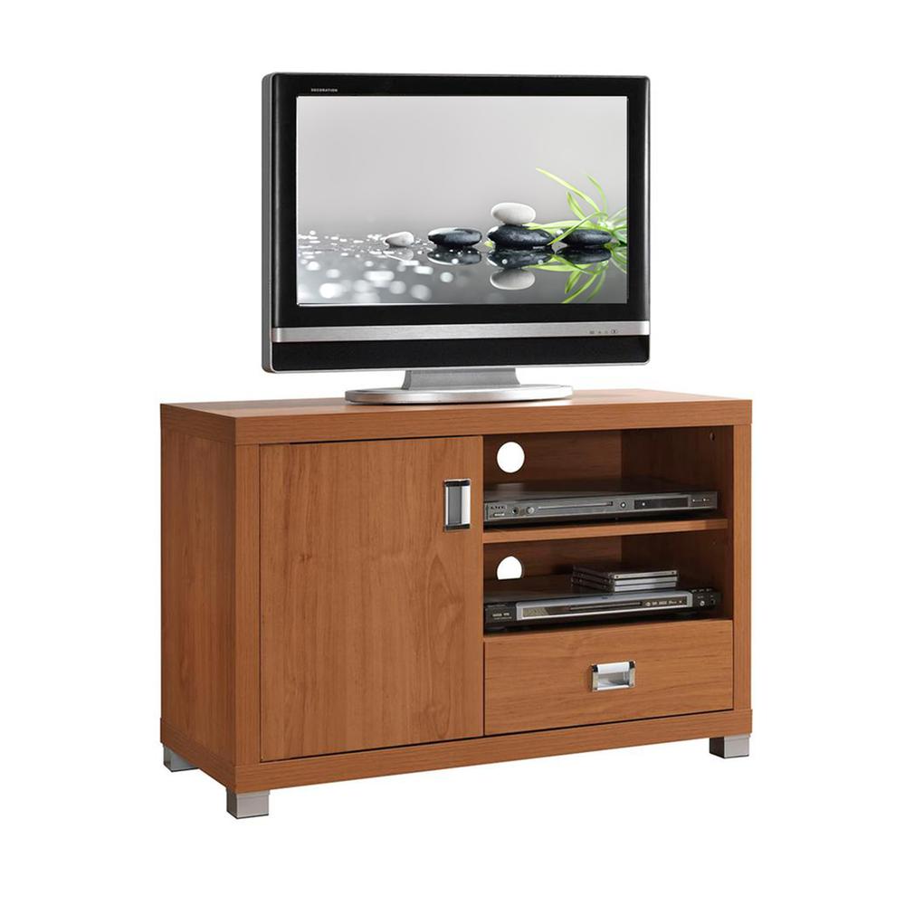 TV Stand with Storage. Color: Maple. Picture 3