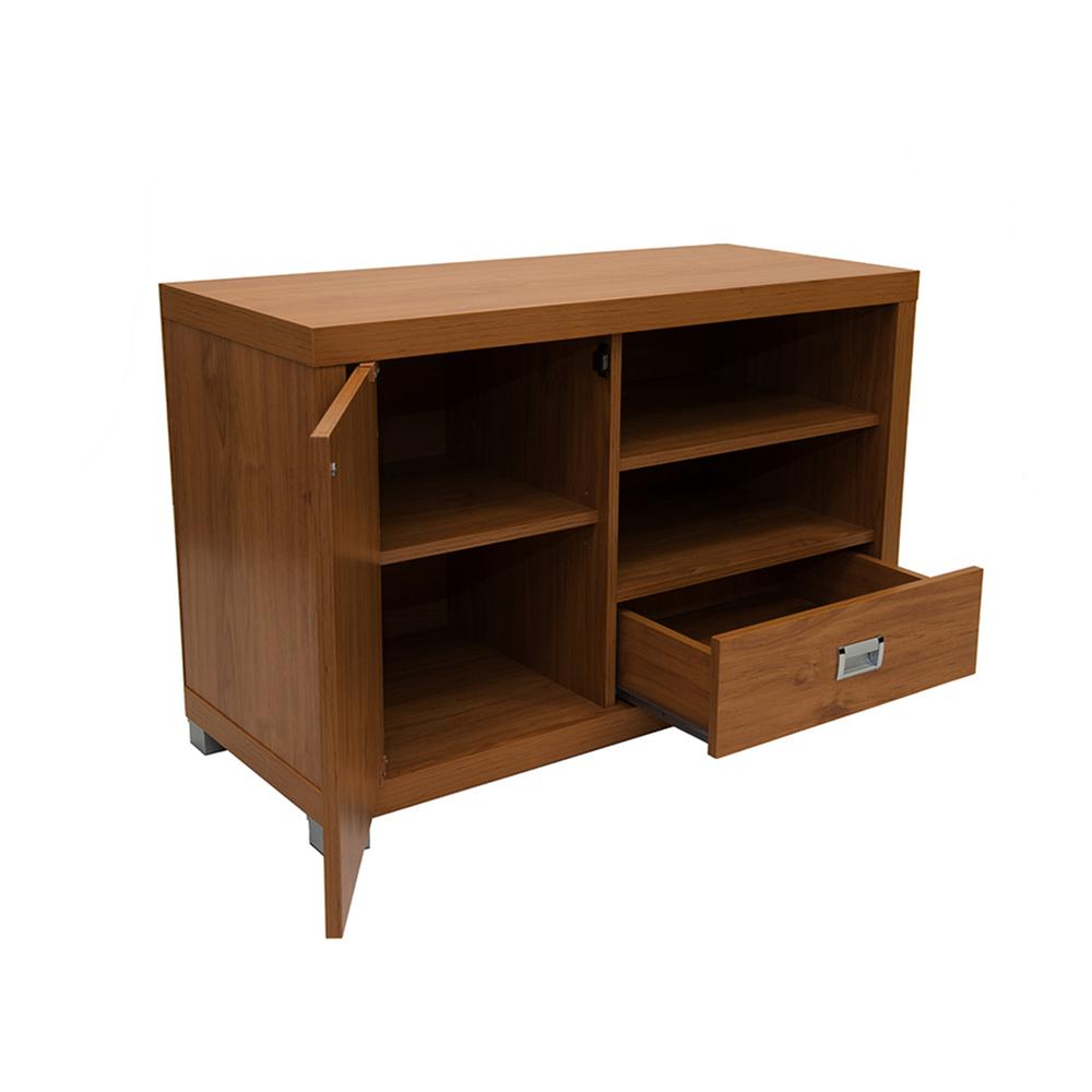 TV Stand with Storage. Color: Maple. Picture 4