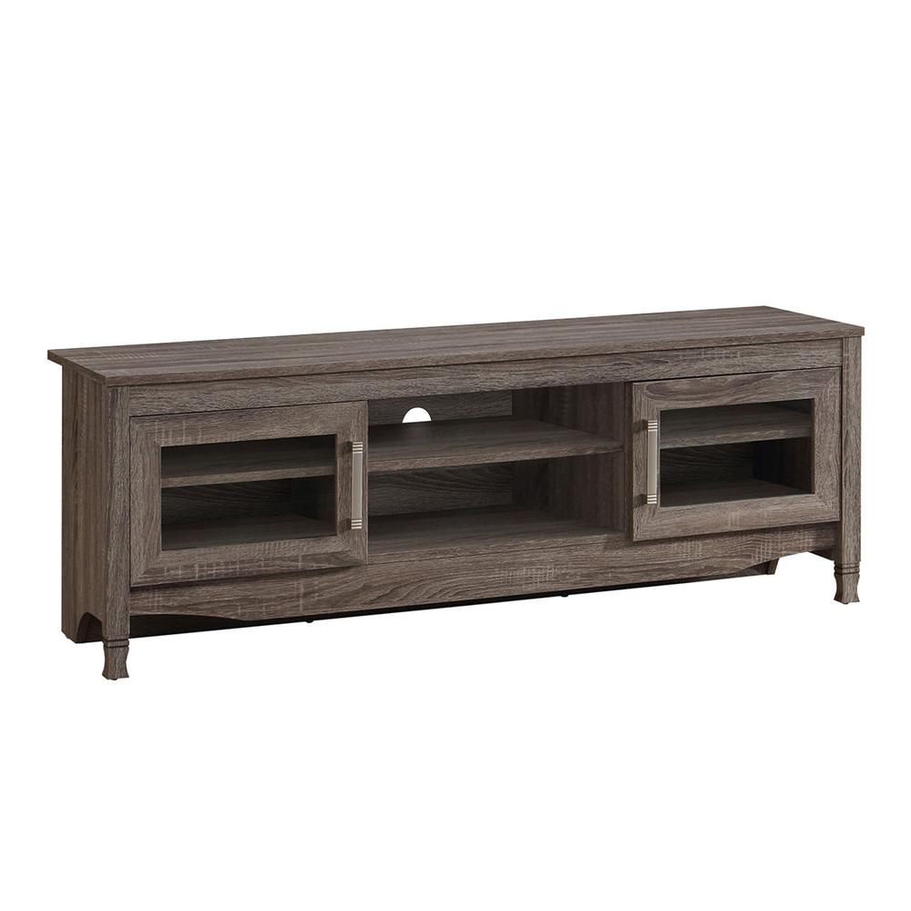 Techni Mobili Grey Driftwood TV Stand. Picture 1