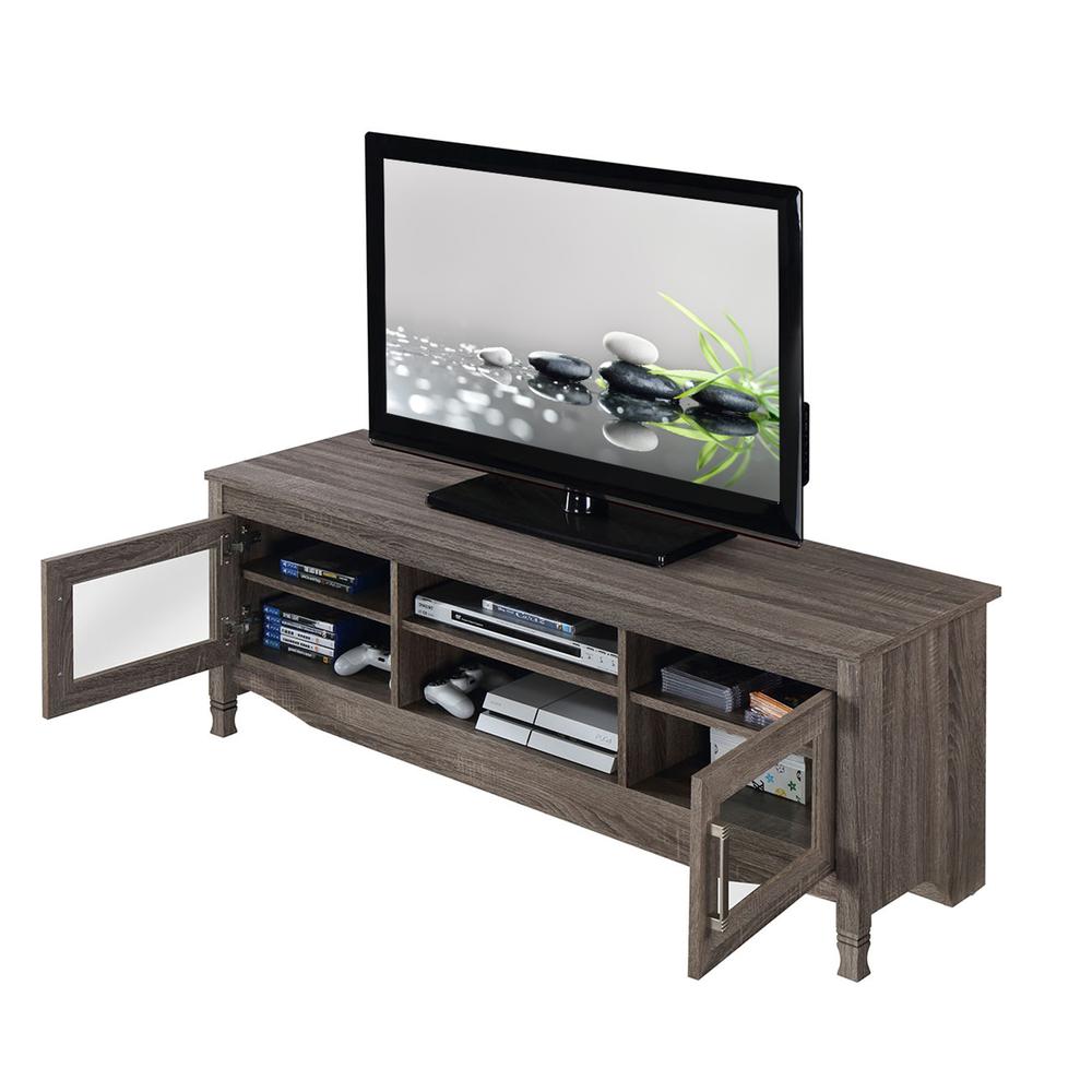 Techni Mobili Grey Driftwood TV Stand. Picture 4