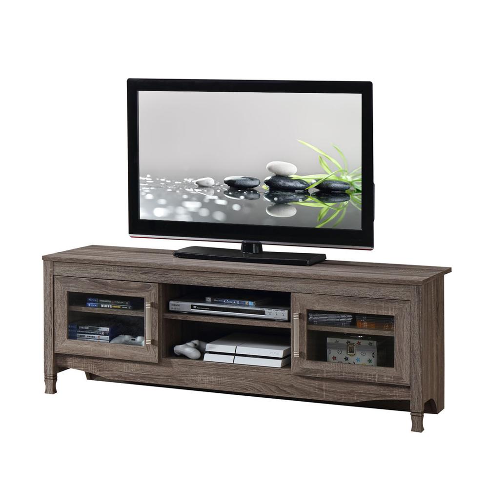 Techni Mobili Grey Driftwood TV Stand. Picture 5