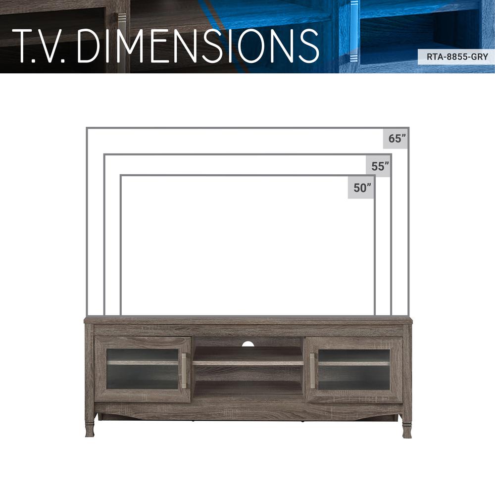 Techni Mobili Grey Driftwood TV Stand. Picture 10