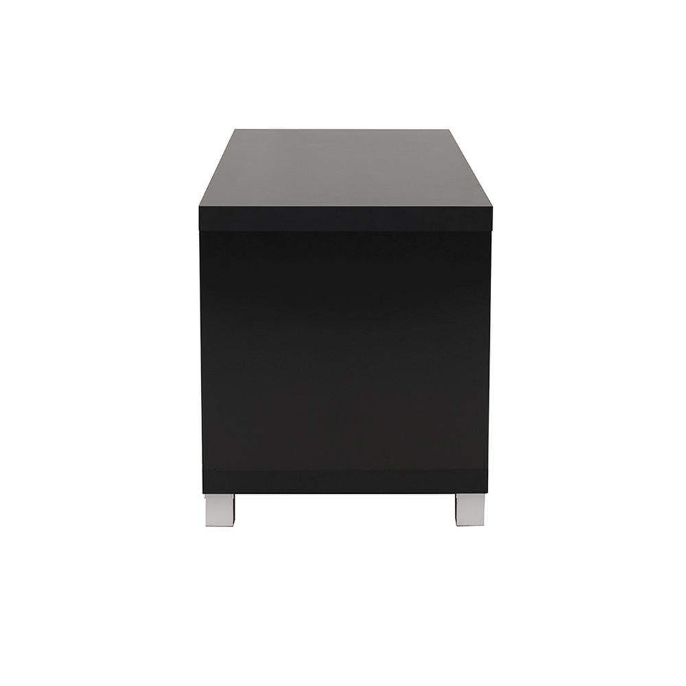 Modern TV Stand with Storage For TVs Up To 40". Color: Black. Picture 10