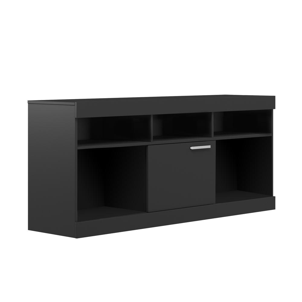 Techni Mobili Entertainment Stand for TVs Up to 65", Black. Picture 1