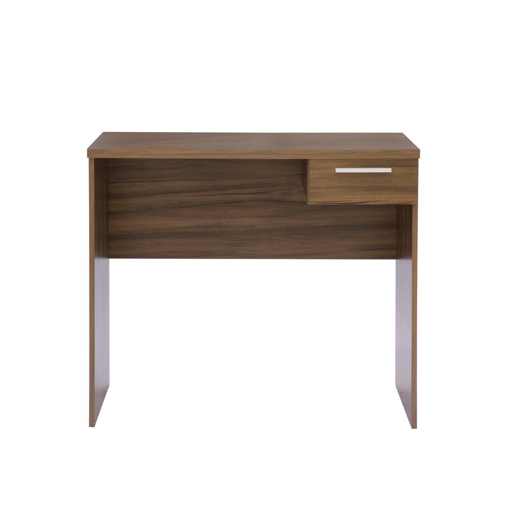 Techni Mobili  Modern Computer Writing Desk with Drawer, Walnut. Picture 2