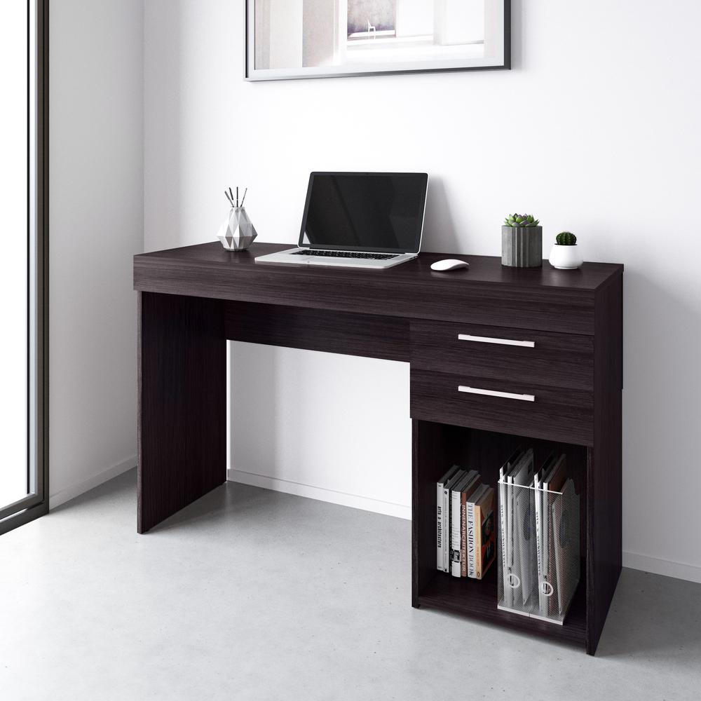 Techni Mobili Home Office White Workstation with Storage. Picture 5