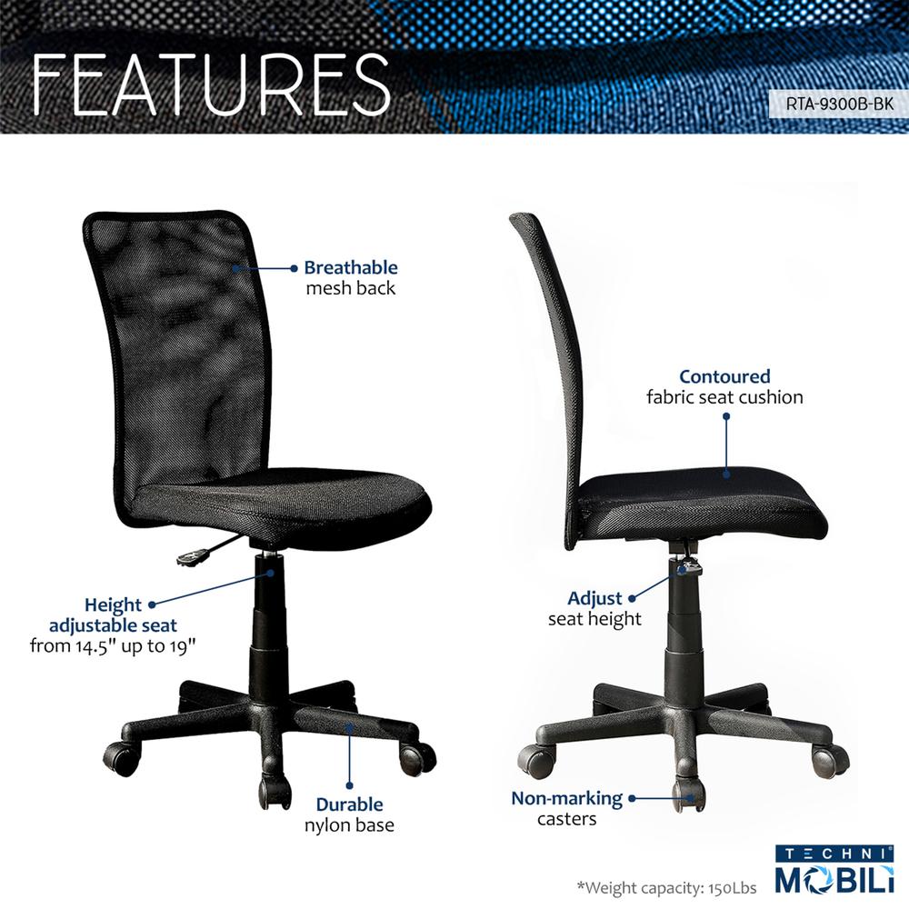 Mesh Task Office Chair. Color : Black. Picture 6