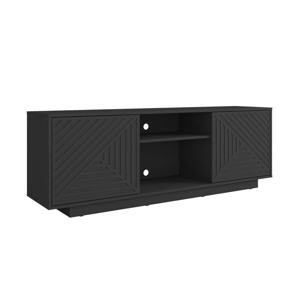 Modern TV Stand for Screen TVs Up to 70” When Measured Diagonally. Picture 1