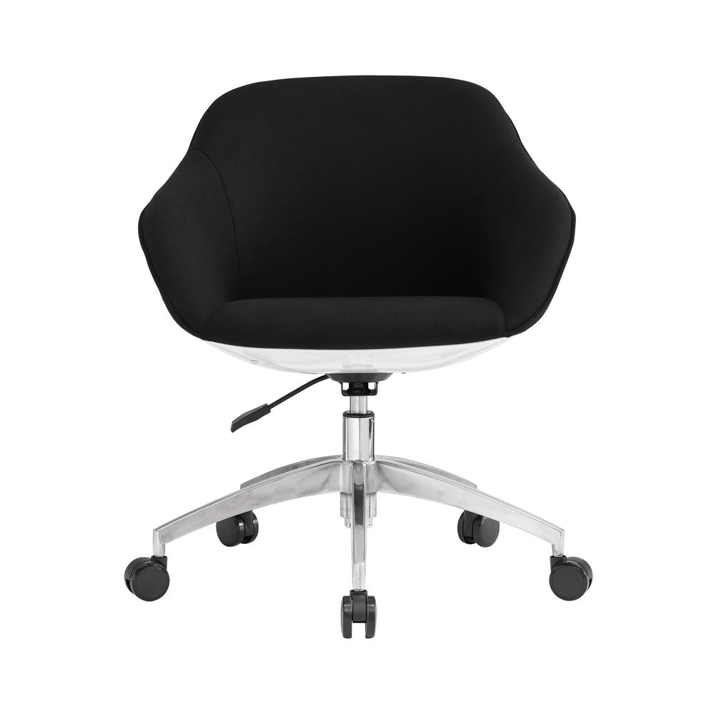 Techni Mobili Home Office Upholstered  Task Chair, Black. Picture 3
