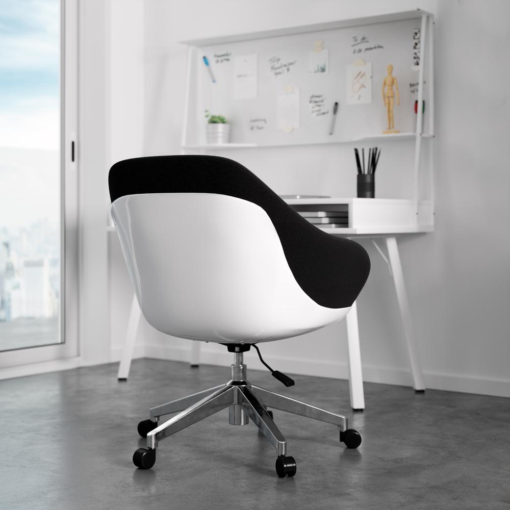 Techni Mobili Home Office Upholstered  Task Chair, Black. Picture 12