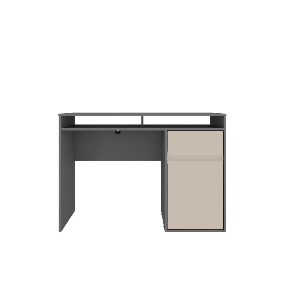 Techni Mobili Home Office Workstation with Storage, Grey. Picture 3