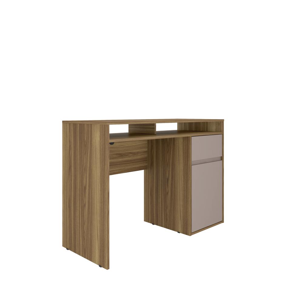 Techni Mobili Home Office Workstation with Storage, Walnut. Picture 5