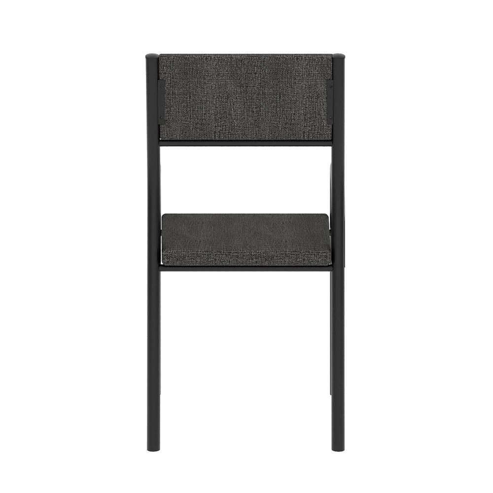 Techni Mobili Office Visiting Chair with metal frame, Black. Picture 9