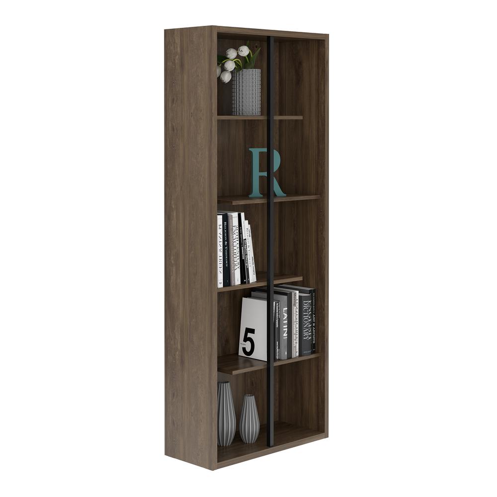 Techni Mobili Standard 5-Tier wooden bookcase, Walnut. Picture 3