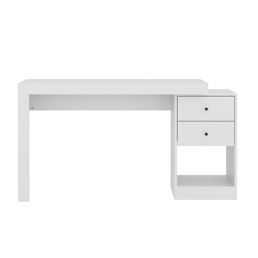 Techni Mobili Expandable Home Office Desk, White. Picture 2