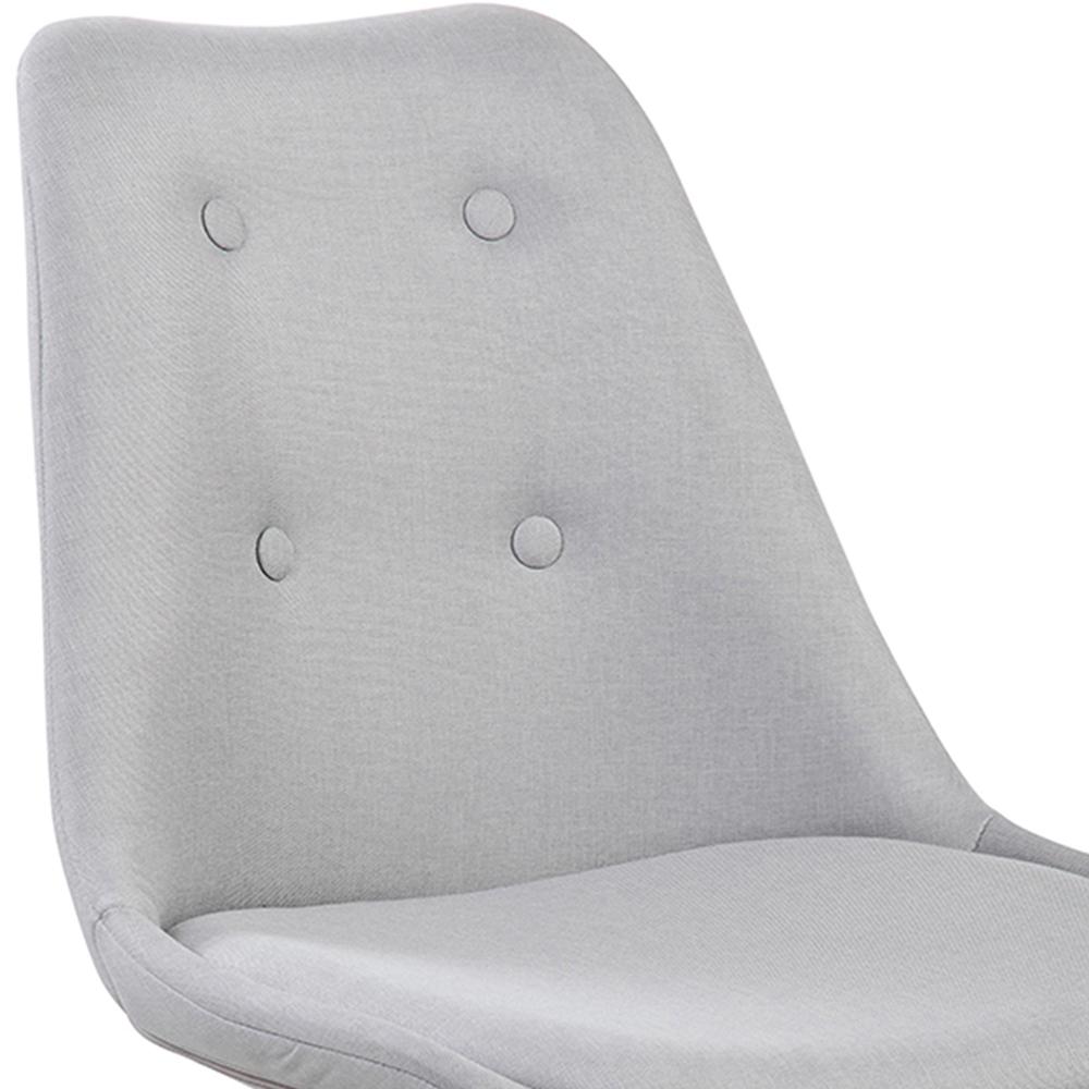Armless Task Chair with Buttons. Color: Gray. Picture 9