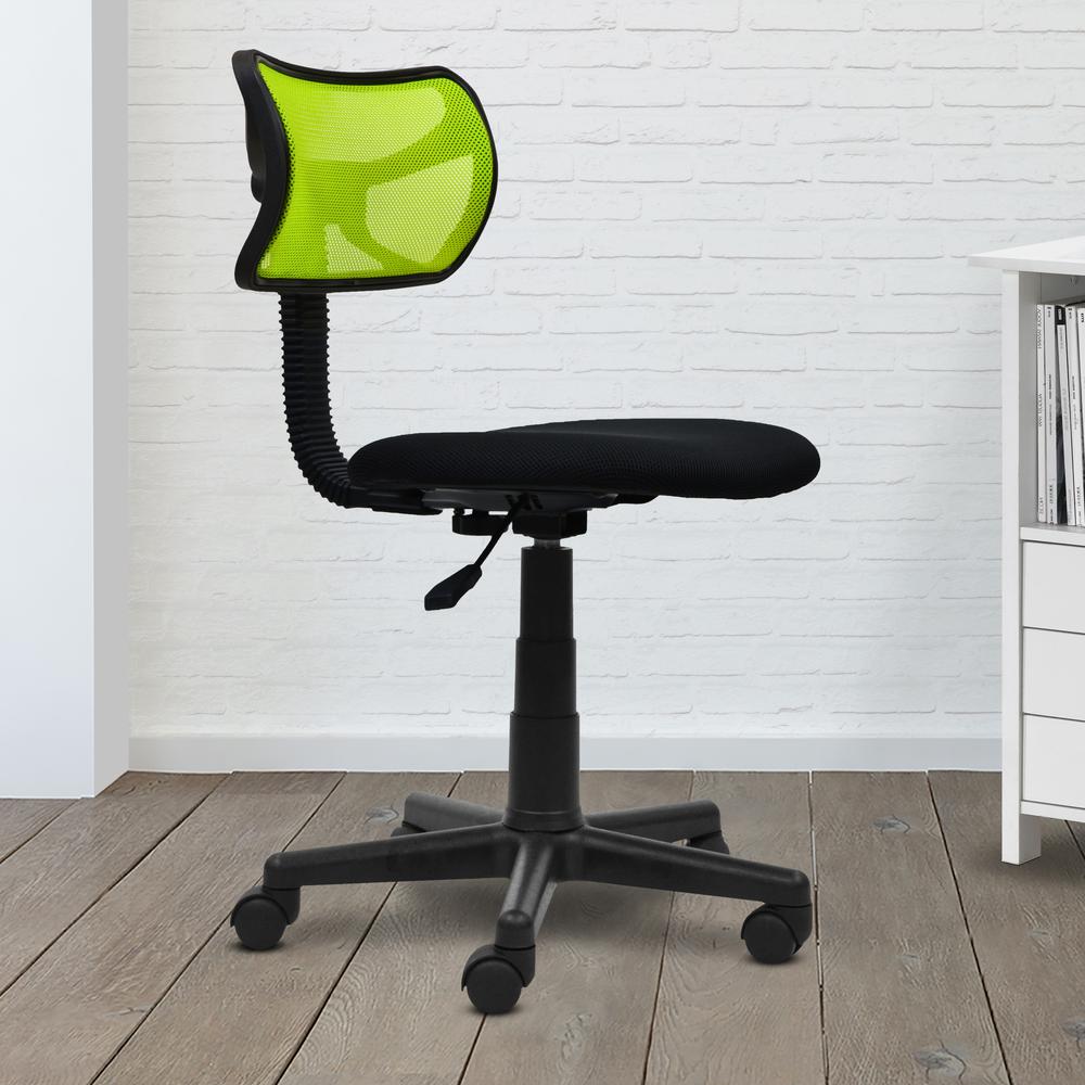 Student Mesh Task Office Chair. Color: Lime. Picture 5