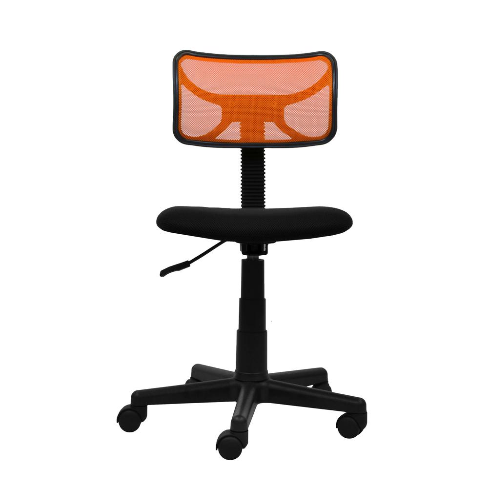 Student Mesh Task Office Chair. Color: Orange. Picture 2