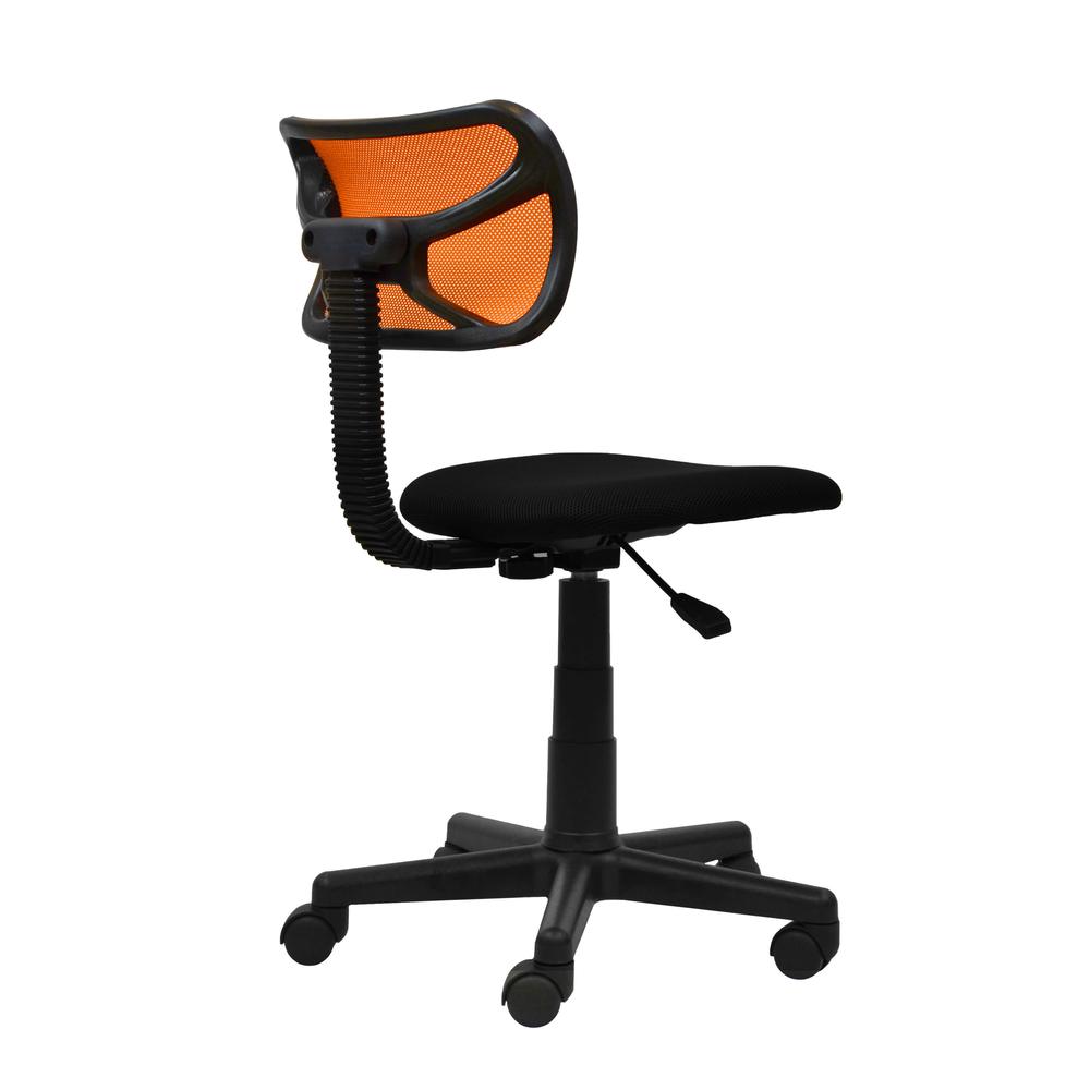 Student Mesh Task Office Chair. Color: Orange. Picture 4