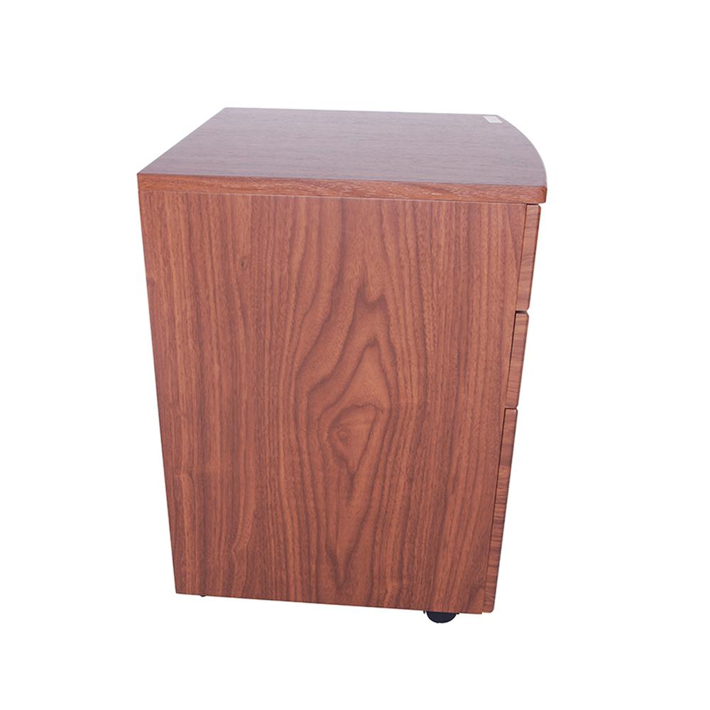 Rolling storage and File Cabinet. Color: Mahogany. Picture 10