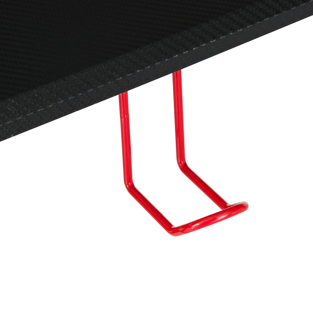 Techni Sport Red Stryker Gaming Desk, Red. Picture 2